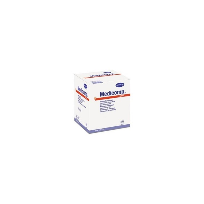 Medicomp Extra Kompresy jałowe 7,5x7,5 cm, 50 sztuk 
