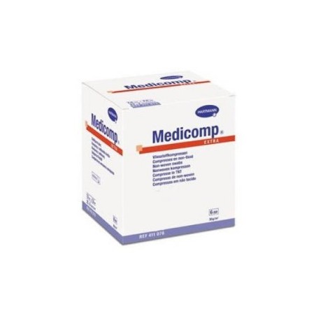 Medicomp Extra Kompresy jałowe 7,5x7,5 cm, 50 sztuk