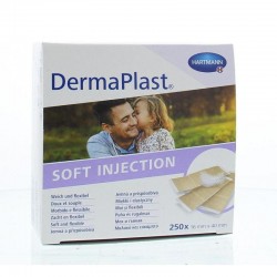 DermaPlast Soft Injection, plastry z opatrunkiem, poiniekcyjne, 40 mm x 16 mm, 250 sztuk