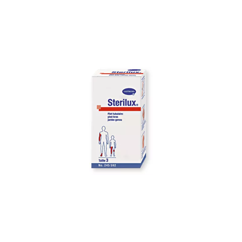 STERILUX Kompresy gazowe jałowe 17-nitkowe 8-warstwowe 5cm x 5cm, 3 sztuk 