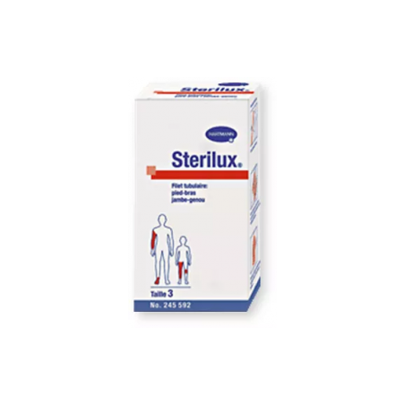  STERILUX Kompresy gazowe jałowe 17-nitkowe 8-warstwowe 5cm x 5cm, 3 sztuk 