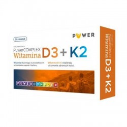 Puwer Complex Witamina D3 + K2, 30 tabletek