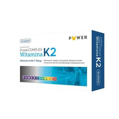  Puwer Complex Witamina K2, 30 tabletek 