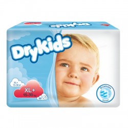 Tena Dry Kids, pieluchomajtki, rozmiar XL+, 15-30 kg, 30 sztuk