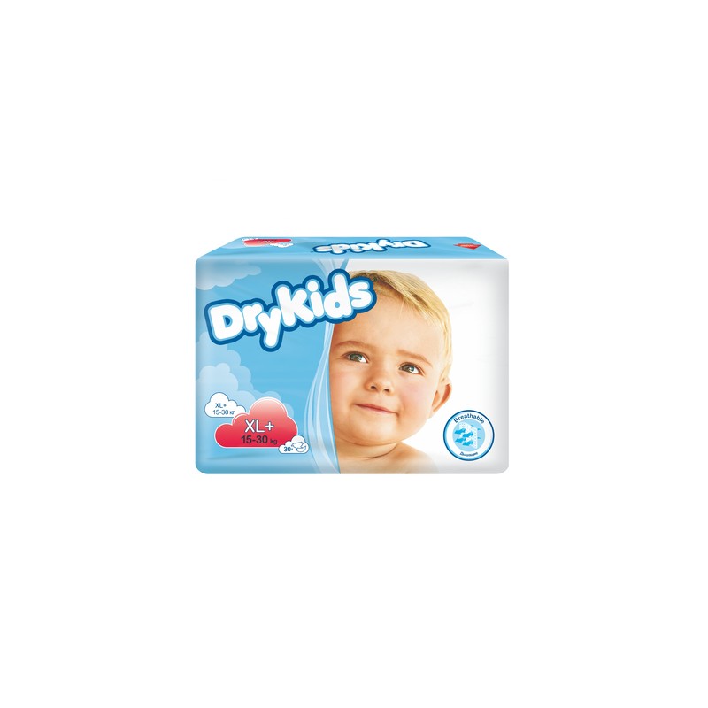 Tena Dry Kids, pieluchomajtki, rozmiar XL+, 15-30 kg, 30 sztuk 