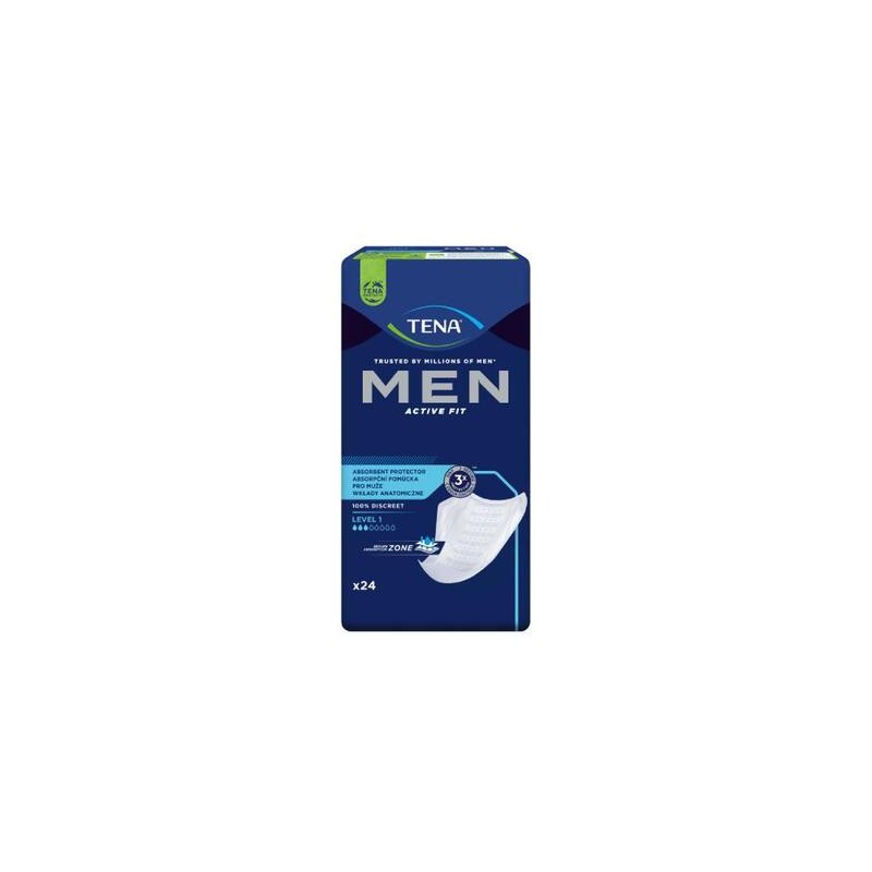 Tena Men Active Fit, wkładki anatomiczne dla mężczyzn, Level 1, 24 sztuki 