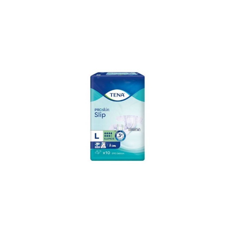 Pieluchomajtki Tena Slip ProSkin Super OTC Edition L, 10 sztuk 