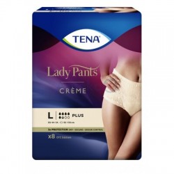 Majtki chłonne Tena Lady Pants Plus Creme L OTC Edition, 8 sztuk