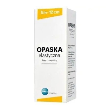  Paso opaska elastyczna tkana z zapinką 5m x 12cm, 1 sztuka 