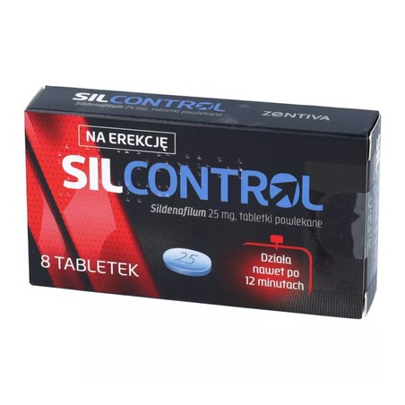 Silcontrol, 25 mg, 8 tabletek powlekanych