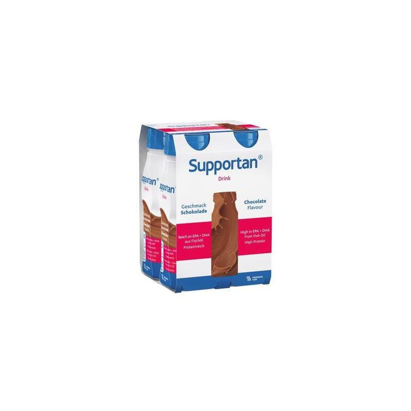 Supportan Drink, preparat odżywczy, smak czekoladowy, 4 x 200 ml 