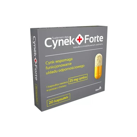 Cynek + Forte, 25 mg, 60 kapsułek o przedłużonym uwalnianiu 