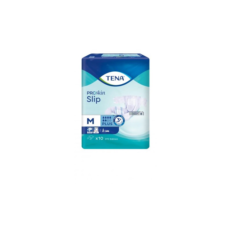 Pieluchomajtki Tena Slip ProSkin Plus OTC Edition M, 10 sztuk 