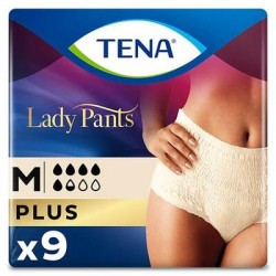Majtki chłonne Tena Lady Pants Plus Creme OTC Edition, rozmiar M, 9 sztuk