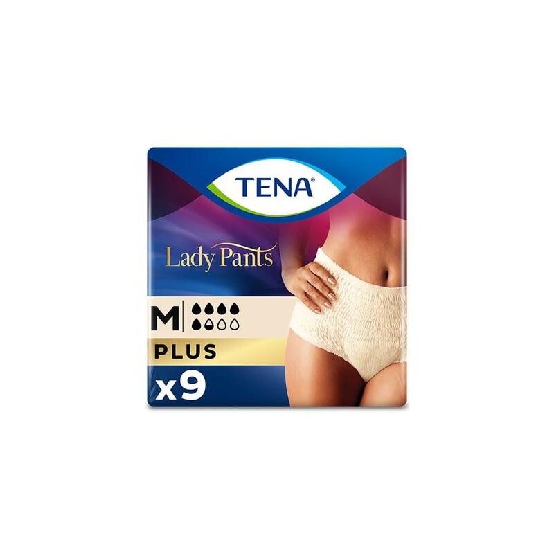 Majtki chłonne Tena Lady Pants Plus Creme OTC Edition, rozmiar M, 9 sztuk 