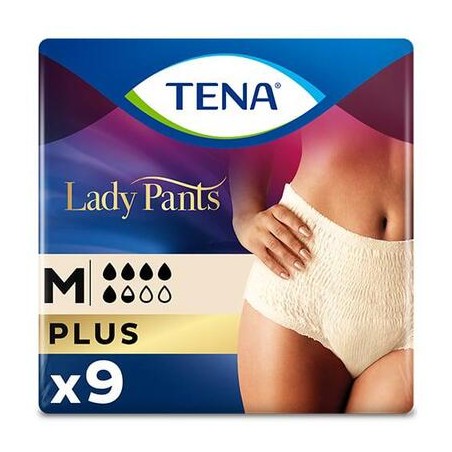  Majtki chłonne Tena Lady Pants Plus Creme OTC Edition, rozmiar M, 9 sztuk 