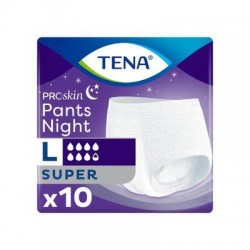 Tena Pants ProSkin Super Night L, majtki chłonne na noc, 10 sztuk