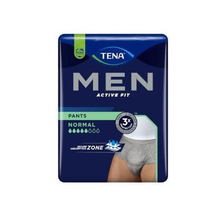 Majtki chłonne Tena Men Pants Normal Grey S/M OTC Edition, 9 sztuk