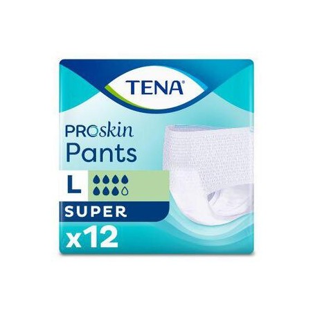 TENA Pants ProSkin Super, majtki chłonne, rozmiar L, 12 sztuk
