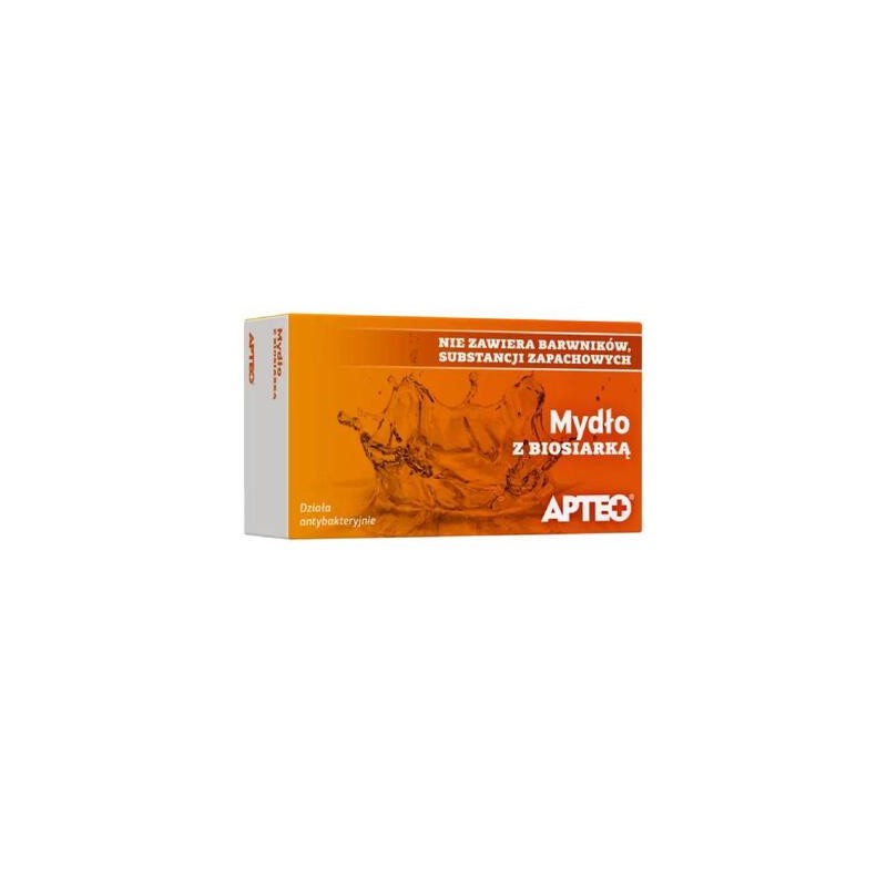 Apteo Care Mydło z biosiarką 100g, 1 sztuka 