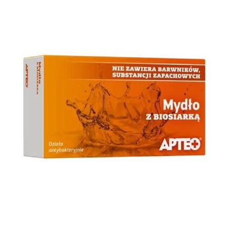  Apteo Care Mydło z biosiarką 100g, 1 sztuka 