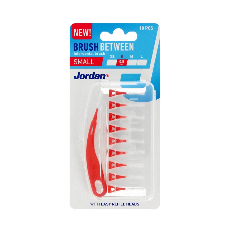 JORDAN BRUSH BETWEEN Szczoteczki międzyzębowe S - 0,5mm, 10 sztuk 