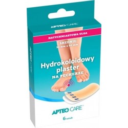 Plastry hydrokoloidowe na pęcherze średnie Apteo, 6 sztuk