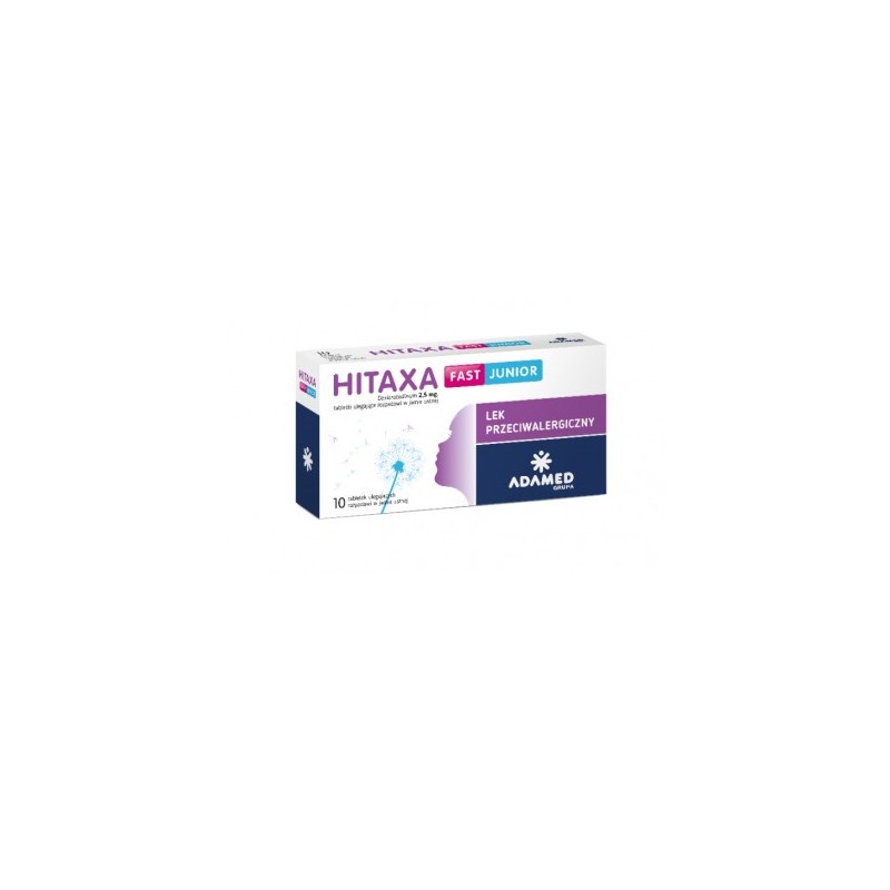 Hitaxa Fast Junior 2,5 mg, 10 tabletek ulegających rozpadowi w jamie ustnej 