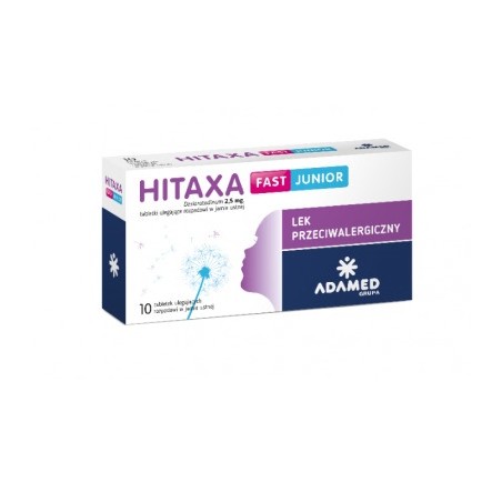 Hitaxa Fast Junior 2,5 mg, 10 tabletek ulegających rozpadowi w jamie ustnej