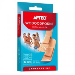 Wodoodporne Zestaw plastrów Apteo, 12 sztuk