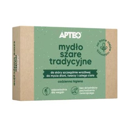  Mydło szare tradycyjne APTEO, kostka, 100 g 