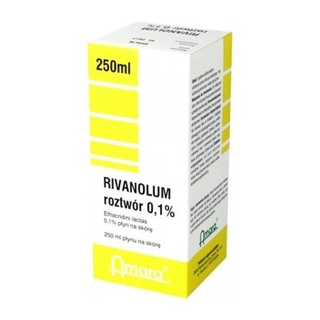  Rivanolum roztwór 0,1%, płyn na skórę, 250 ml 