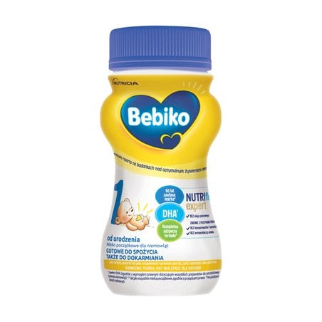  Bebiko 1 Nutriflor Expert, mleko początkowe gotowe do spożycia, od urodzenia, 200 ml 