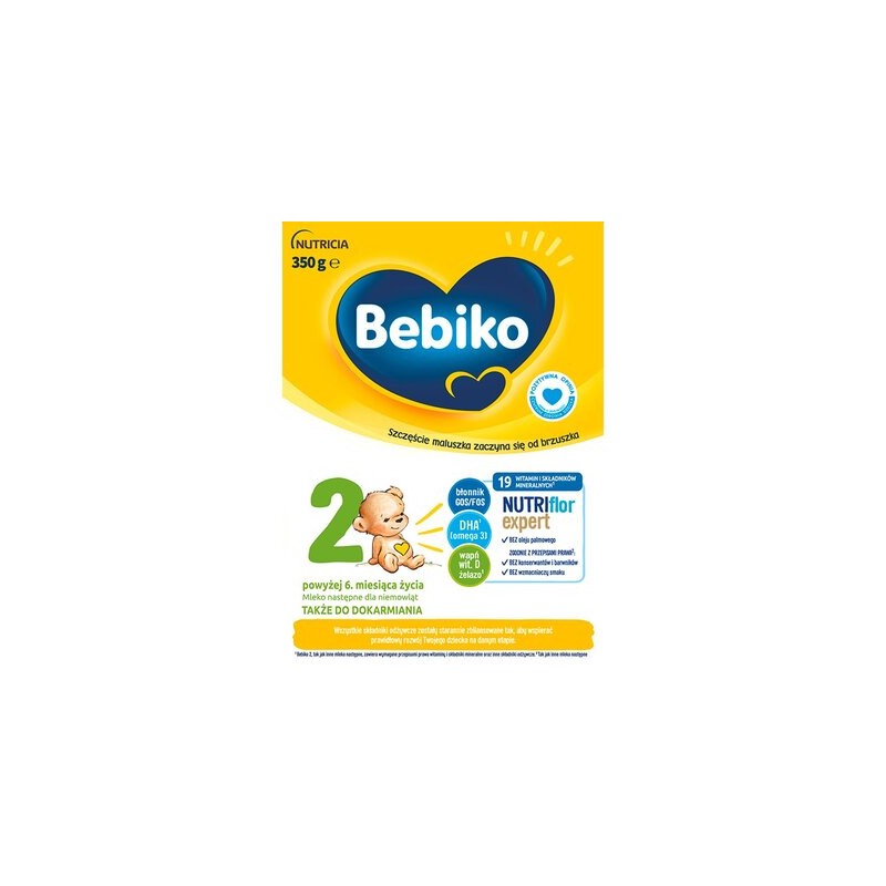 Bebiko 2 Nutriflor Expert, mleko następne, powyżej 6 miesiąca, 350 g 