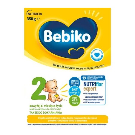  Bebiko 2 Nutriflor Expert, mleko następne, powyżej 6 miesiąca, 350 g 