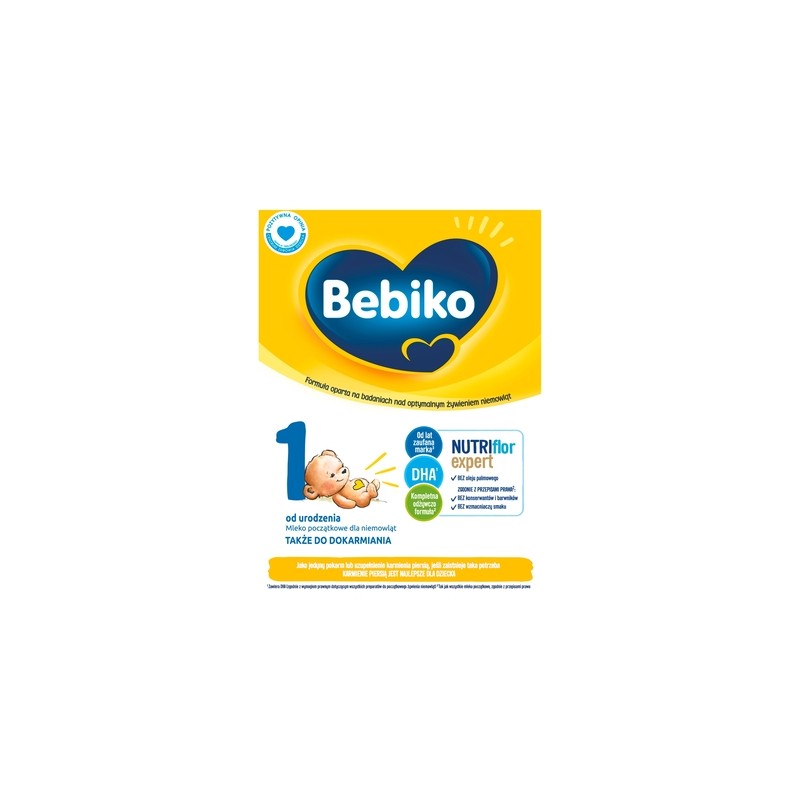 Bebiko 1 Nutriflor Expert, mleko początkowe, od urodzenia, 600 g 