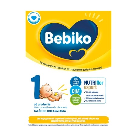 Bebiko 1 Nutriflor Expert, mleko początkowe, od urodzenia, 600 g
