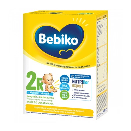  Bebiko 2R Nutriflor Expert, mleko następne z kleikiem ryżowym, powyżej 6 miesiąca, 600 g 
