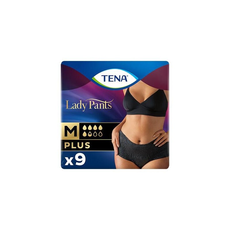 Tena Lady Pants Noir Plus, majtki chłonne, rozmiar M, 8 sztuk 