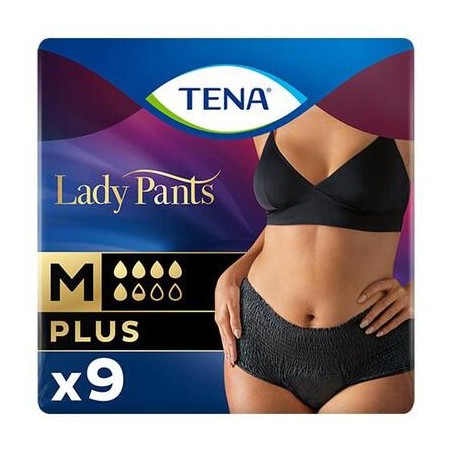 Tena Lady Pants Noir Plus, majtki chłonne, rozmiar M, 8 sztuk