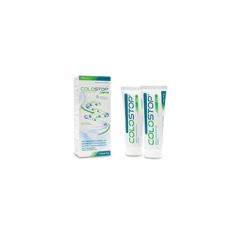 Colostop, żel o smaku pomarańczowym, 2 tuby (2 x 75 g) 