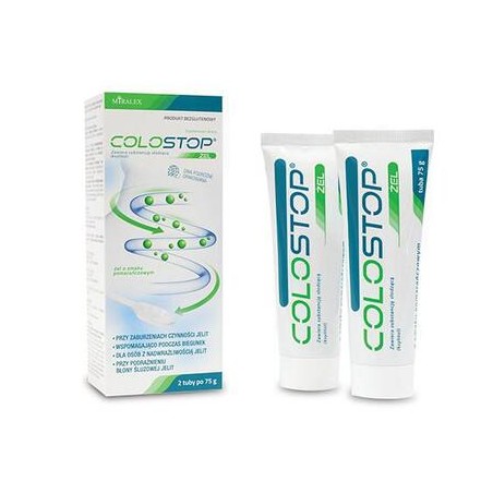 Colostop, żel o smaku pomarańczowym, 2 tuby (2 x 75 g)