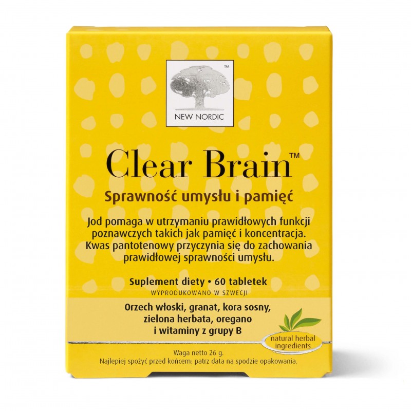 Clear Brain, suplement diety, 60 tabletek 