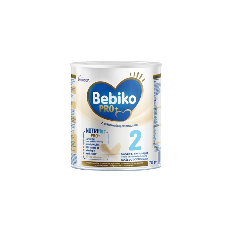 Bebiko Pro+ 2 Nutriflor Pro+, mleko następne, powyżej 6 miesiąca, 700 g 