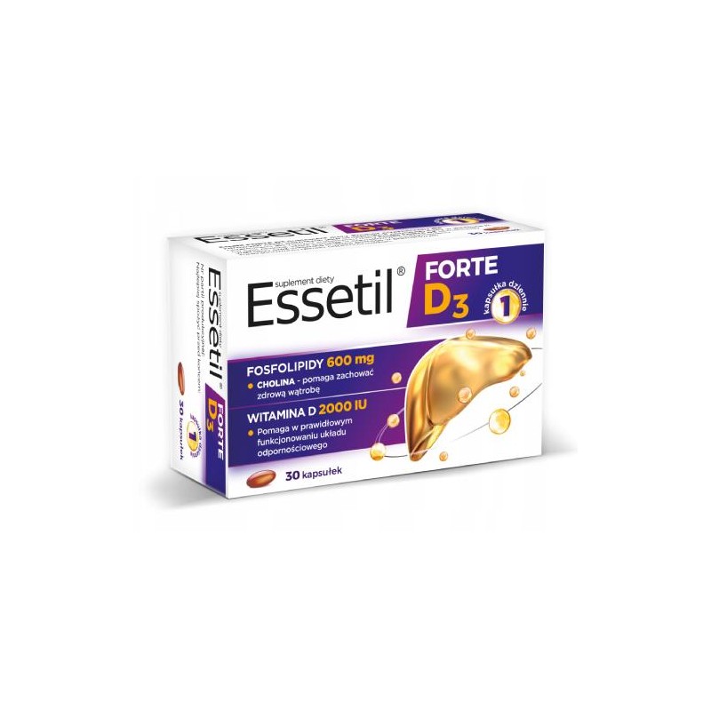 Essetil Forte D3 30 kapsułek 