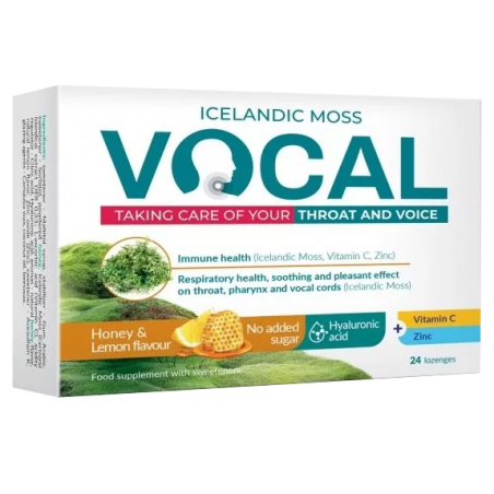  VOCAL miód-cytryna pastyl.dossania 24pasty 