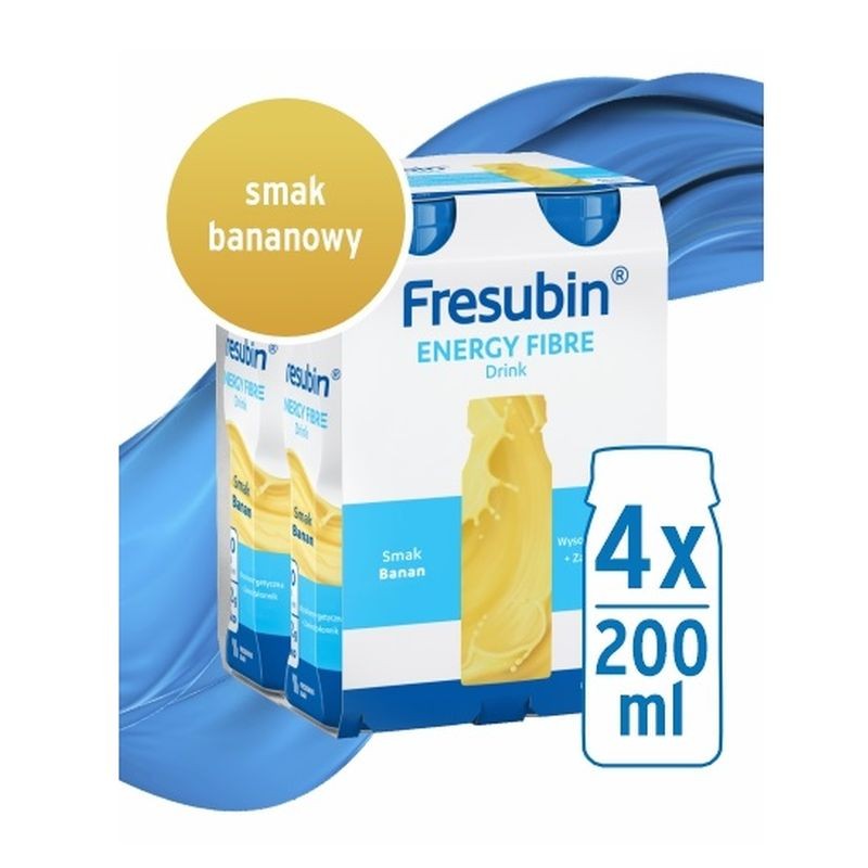 Fresubin | Energy Fibre Drink | Smak bananowy | 4x200ml 