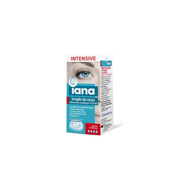 Iana krople do oczu Intensive, 10 ml 