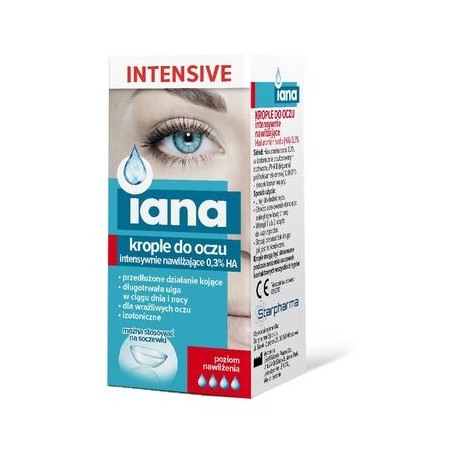  Iana krople do oczu Intensive, 10 ml 