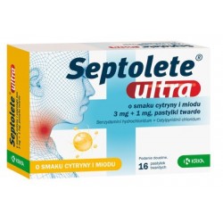 Septolete ultra o smaku cytryny i miodu